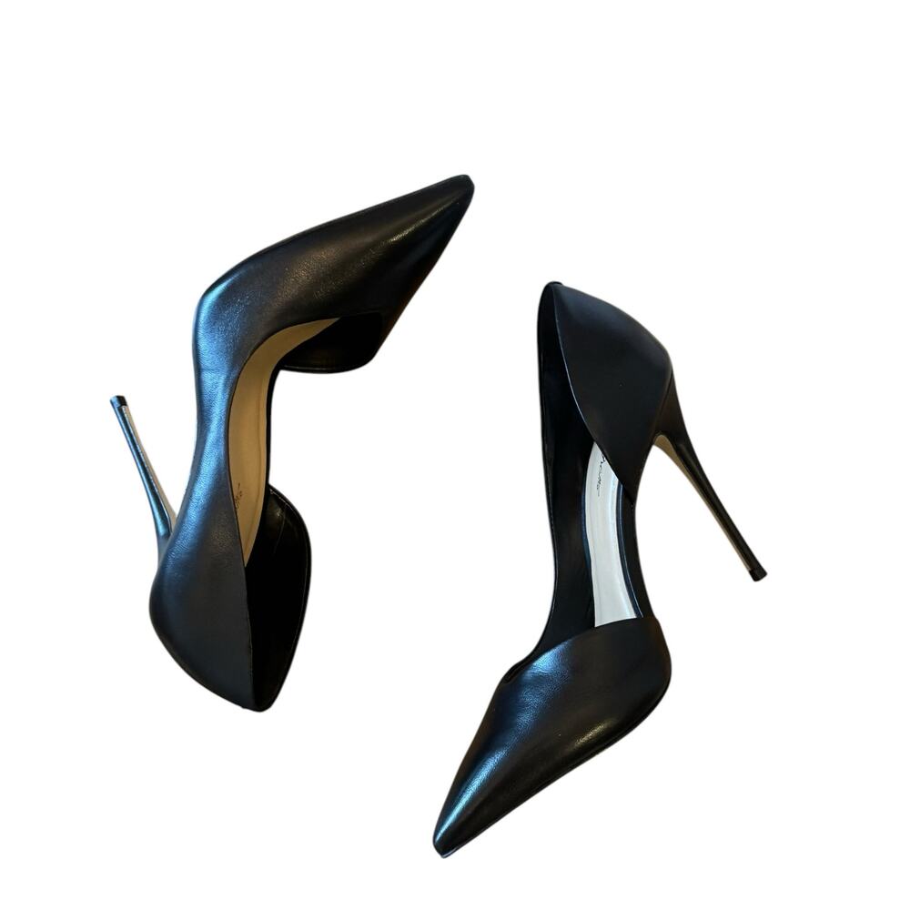 Massimo Matteo Danielle Stiletto Heel Black Leather Women's Heels 8.5M NWB - Picture 6 of 11